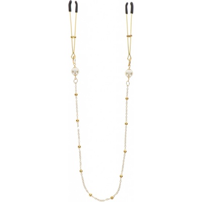 Taboom Tweezers Pearl & Deluxe Chain Gold