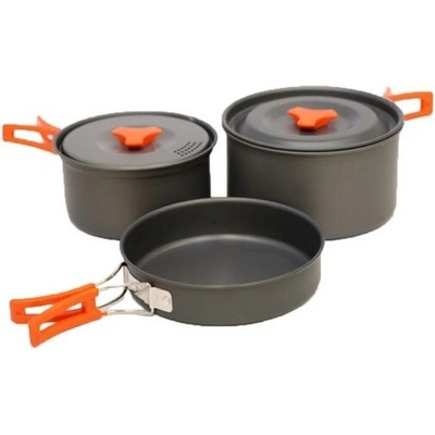 Vango HARD ANODISED 2 PERSON COOK KIT Sada nádobí, tmavě šedá, UNI