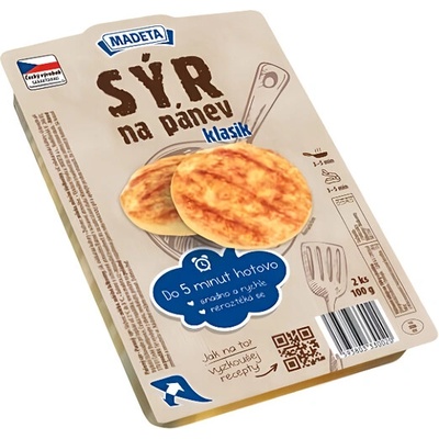 Madeta Sýr na pánev klasik 2 ks 100 g