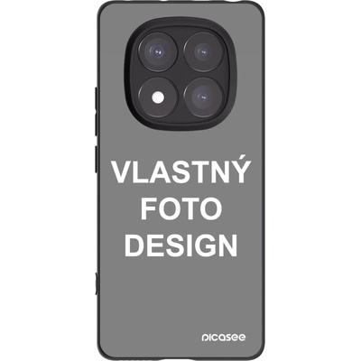 Picasee silikónový čierny obal pre Xiaomi Redmi Note 14 Pro 5G - Vlastný design/motiv