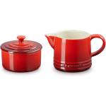Le Creuset Комплект за сметана и захар, комплект от 2 бр. , CERISE, керамика с глазура, Le Creuset (LECR89331000600003)
