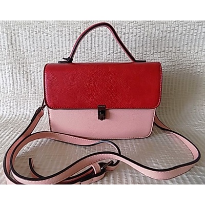 Malá crossbody růžová-červená