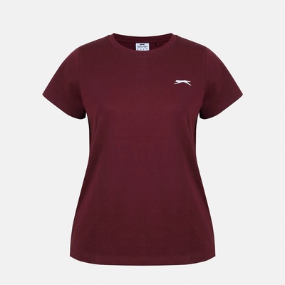 Slazenger Дамска тениска с къс ръкав Slazenger Crew Neck Tee Womens - Burgundy