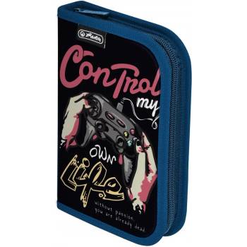 Herlitz Ученически несесер празен, 1 допълнително крило, момчета, Game Mode - Herlitz