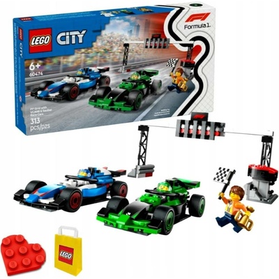 LEGO® City 60474 Padok F1 s formulemi VCARB a Sauber