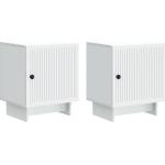 vidaXL Нощен шкаф 2 бр. Бяло 43 x 34, 5 x 50 см Инженерна дървесина (893876)