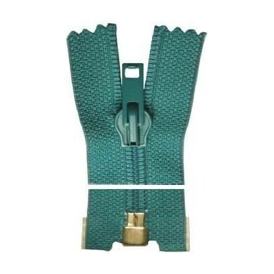 Plastový zip, dělitelný - 75cm - tyrkysový - Koh-i-noor - BALENÍ 10 ks