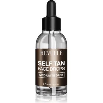 Revuele Paradise Bronze Self Tan Face Drops автобронзантни капки за лице цвят Medium To Dark 30ml