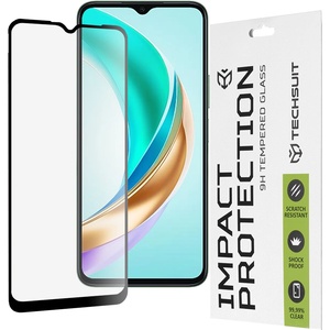 Techsuit Протектор за Honor X6b - 111D Full Cover / Full Glue Glass - черен