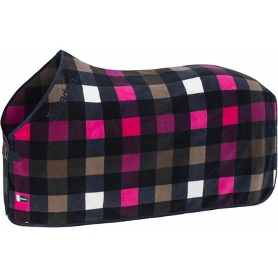 Eskadron Odpocovací deka Dynamic Fleece Check navy white powdertaupe lipstick