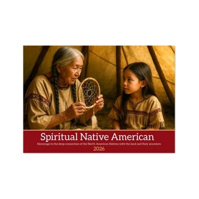 Spiritual Native American Wall DIN A4 landscape, CALVENDO 12 Month Wall 2026