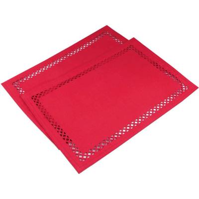 Stoklasa Prostírání textilní, oboustranné 30x45 cm Balení: 2 ks, Varianta: 2 červená 2 červená