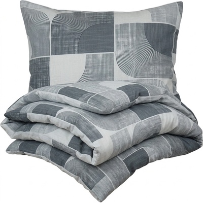 B.E.S. Petrovice flanel obliečky Nordic Grey 140x200 70x90