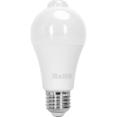Aigostar B.V. LED Žiarovka so senzorom pohybu a súmraku A60 E27/12W/230V 3000K