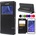 Sony Xperia M2 Window Wallet Кожен Калъф и Протектор