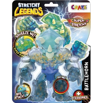 CRAZE Колекционерска разтеглива фигурка Craze Stretchy Legends - Battlehorn (C46708)