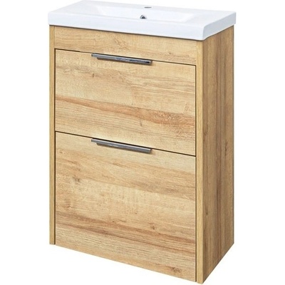 Mereo Vigo CN320 s keramickým umyvadlem 51 cm dub Riviera