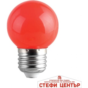 VIVALUX CL G45 1W E27 Red COLORS LED