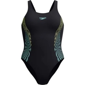 Speedo placement muscleback hyper yellow/blue s - uk32