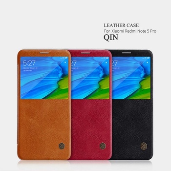 Image 1 of Xiaomi Redmi Note 5 Pro Nillkin Window Кожен калъф и Протектор