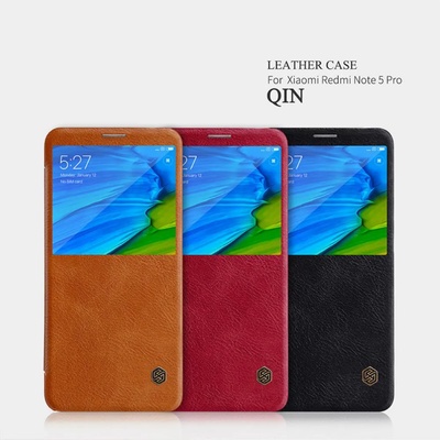 Xiaomi Redmi Note 5 Pro Nillkin Window Кожен калъф и Протектор