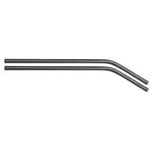 Horecano Barware-Метални сламки с наклон 6 бр. ЧЕРНИ (hc- 93911) (0193911)