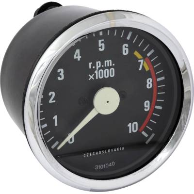 Otáčkoměr (10000ot/min), bílá ručička (SK) - JAWA 350 634-640, ČZ 487-488