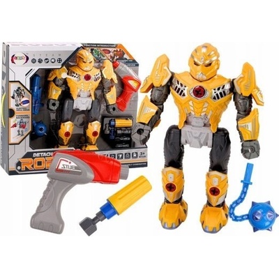 LeanToys šroubovák robotická zbraň vrtačka šroubovák světla zní žlutě
