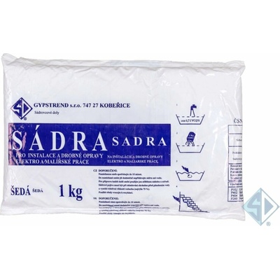 Sádra šedá P+F – 1 kg