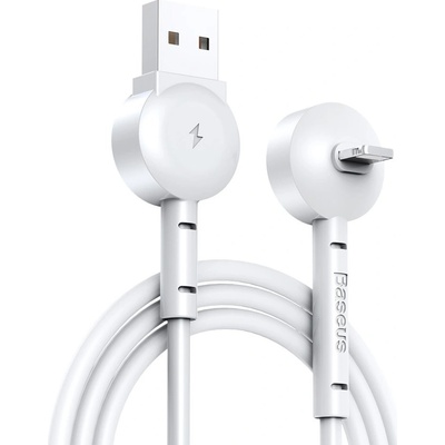 Baseus CALQX-02 USB datový/dobíjecí pro iPhone 5/6/7/8/X, 2,1A, bílý