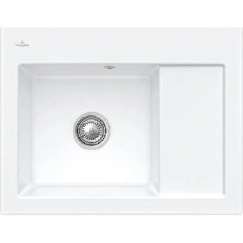 Villeroy&Boch Subway 45 Keramický dřez 650x510 mm, CeramicPlus, Stone White