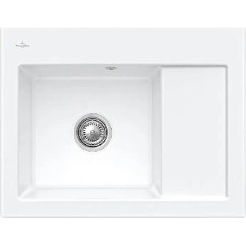 Villeroy&Boch Subway 45 Keramický dřez 650x510 mm, CeramicPlus, Stone White