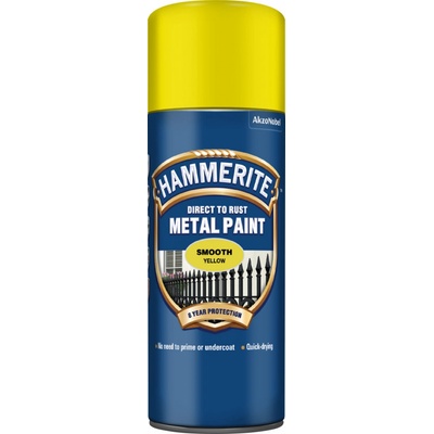 Hammerite přímo na rez sprej hladký žlutý 400ml
