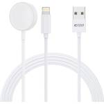 Tech-Protect Безжично зарядно устройство 2.5w за Apple Watch + Lightning изход от Tech-Protect UltraBoost - Бяло (9490713932780)