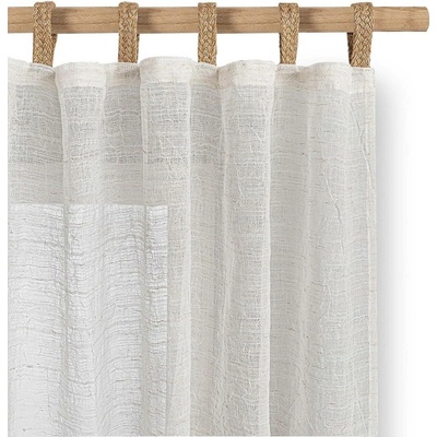 RESTILO záclona DRIMAR barva béžová moderní styl materiál len, mikrovlákno 140x250