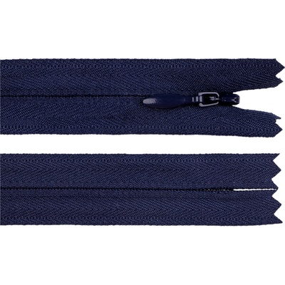 Prima-obchod Spirálový zip skrytý YKK No 4 délka 60 cm, barva 919 modrá tmavá