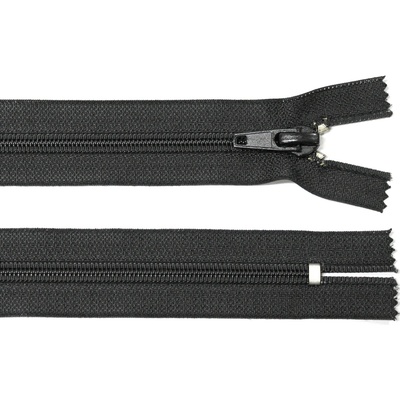Spirálový zip no.8 nerozepínací 20cm černý