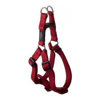 Rogz Utility XLarge - Светлоотразителен нагръдник за кучета, гръдна обиколка от 67 до 103 см , вратна 43-70 см. червен