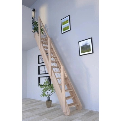 Pertura Kybele Lepené dřevo buk se střídavými stupni buk rovné 61,5 cm 12/13