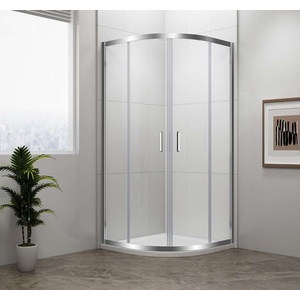 POLYSAN Easy Line - Четвърткръгла душ кабина 80x80 см, алуминий/прозрачно стъкло EL2515 (EL2515)