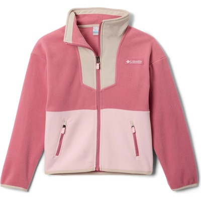 Columbia Детско поларено яке Columbia Kid's Sequoia Grove Full Zip Fleece Fleece jumper - Rosette / Dark Stone / Satin Pink - размер 10-12 Years (704-4213-0911)