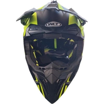 Каска за мотокрос черно-жълта (pa-721340)