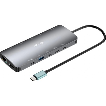 i-Tec USB-C Metal Nano 3x Display Dock, 2x HDMI 1x USB-C video + Power Delivery 140W C31NANOTRIPLEDOCKPD