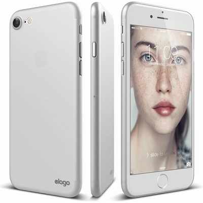 elago Полипропиленов кейс Elago S7 Inner Core Case, iPhone 7, HD покритие+микрофибърна кърпа, бял (ES7IC-TR-RT)