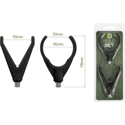 Delphin rohatinky sada HoldSET / černá