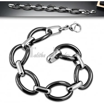 Image 1 of Talitha Модерна гривна от черна керамика и стомана