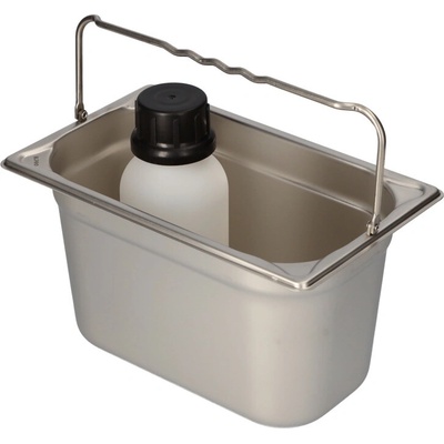 Nerezová vaňa na malé nádoby typ GN-B 1/4-150, s držadlom, objem 4 l