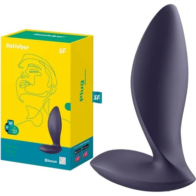 Смарт анален плъг, мощни вибрации, 11, 3см. - Power Plug Purple (SATISFY407)