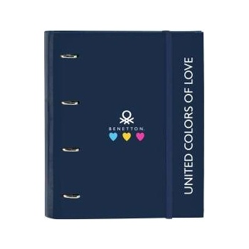 Benetton Папка с пръстени Benetton Love Морско син (27 x 32 x 3.5 cm)