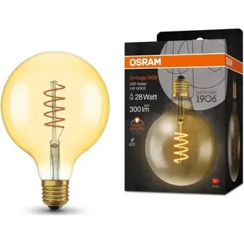 Image 1 of OSRAM Led ЛАМПА vintage 1906 led cl globe125 spiral gold 36/4w/820 ledvance (ledvance 4058075092136)